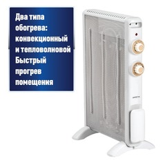 Микатермический обогреватель Polaris PMH 1584, 1500Вт, белый/шампань