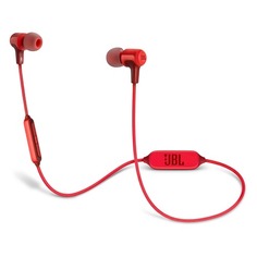Наушники с микрофоном JBL E25BT, Bluetooth, вкладыши, красный [jble25btred]