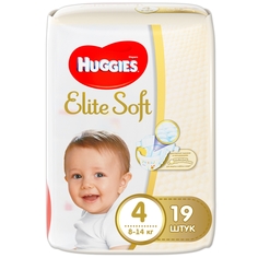 Подгузники Huggies Elite Soft 4 (8-14 кг) 19 шт.