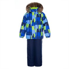 Комплект куртка/полукомбинезон Huppa Winter, цвет: синий