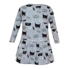 Платье Котмаркот Супер кот, цвет: серый