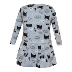 Платье Котмаркот Супер кот, цвет: серый
