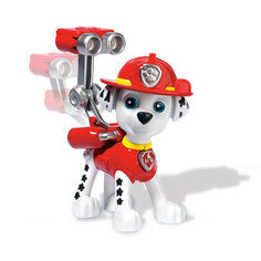 Фигурка спасателя с рюкзаком Paw Patrol Маршал – щенок-пожарный