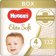 Подгузники Huggies Elite Soft 4 (8-14 кг) 132 шт.