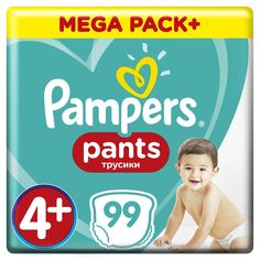 Подгузники-трусики Pampers Pants Maxi Plus р. 4+ (9-15 кг) 99 шт.