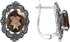 Серебряные серьги Серьги Марказит HE0033SP-topaz-rauh-mr