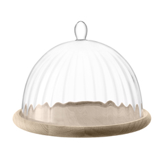 Блюдо со стеклянным куполом Lsa international Aurelia d25 см