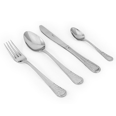 Набор столовых приборов Giorinox Flora silver 12 персон 51 предметов