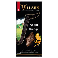 Шоколад темный Villars с цукатами из апельсиновых корочек 100 г