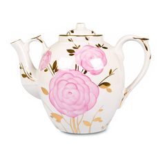 Чайник заварочный Дулёвский фарфор Весенний Русский 4,5 л