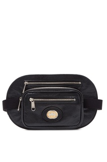 Кожаная сумка на пояс с логотипом GG Gucci