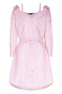 Платье-рубашка с открытыми плечами Maje