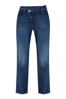 Синие джинсы с асимметричной застежкой Maje