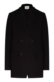 Черный двубортный жакет Maje