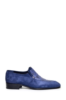 Синие замшевые туфли Artioli