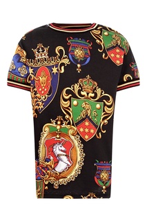 Черная футболка “Dolce&Gabbana” с рисунками