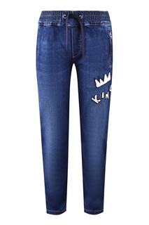Подростковые джинсы на резинке Dolce&Gabbana Children