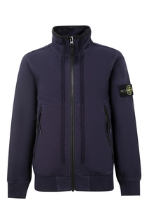 Синяя олимпийка на молнии Stone Island Kids