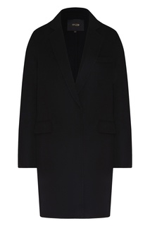 Классическое пальто черного цвета Maje