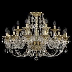 Подвесная люстра 1606 16106/12+6/300 G Bohemia Ivele Crystal