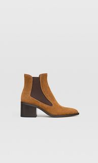 Ботильоны из искусственной кожи с эластичными деталями Stradivarius