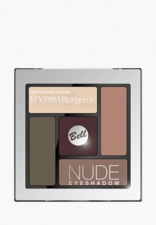 Тени для век Bell Сатиново-кремовые Nude Eyeshadow Гипоаллергенные Тон 04