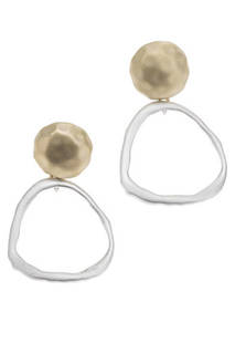 Серьги E_OVALRM gold Cosmos