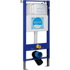 Инсталляция Акватек Slim с клавишей хром матовый (INS-0000007)