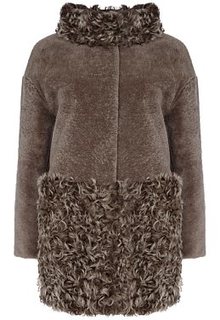 Шуба из овчины с отделкой Virtuale Fur Collection