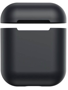 Чехол Baseus Ultrathin Series Silica Gel Protector for Airpods 1/2 Black WIAPPOD-BZ01