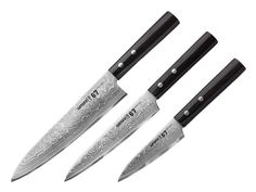 Набор ножей Samura 67 SD67-0220M/K - длина лезвий 98мм 150мм 208мм