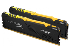 Модуль памяти HyperX Fury RGB DDR4 DIMM 3200Mhz PC-25600 CL16 - 32Gb Kit (2x16Gb) HX432C16FB3AK2/32 Kingston