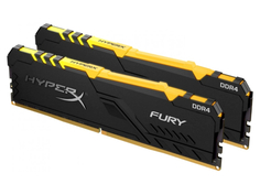 Модуль памяти HyperX Fury RGB DDR4 DIMM 2666Mhz PC-21300 CL16 - 32Gb Kit (2x16Gb) HX426C16FB3AK2/32 Kingston