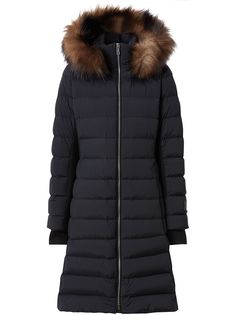 Burberry куртка-пуховик со съемным искусственным мехом