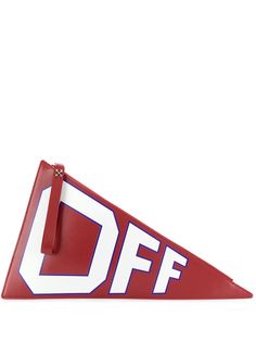 Off-White клатч с логотипом