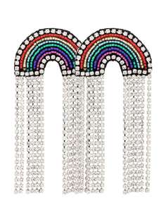 Venessa Arizaga серьги Rainbow с кристаллами