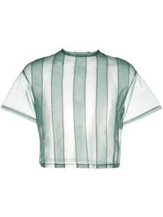 Eckhaus Latta укороченный топ в полоску