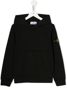 Stone Island Junior худи с нашивкой-логотипом