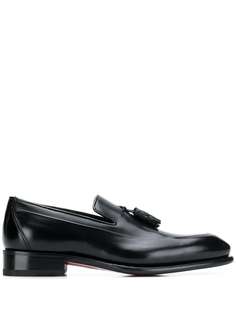 Santoni лоферы с кисточками