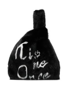 Simonetta Ravizza Furrissima kiss tote bag