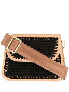 0711 Monaco small woven clutch