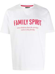 Kiton футболка с принтом Family Spirit