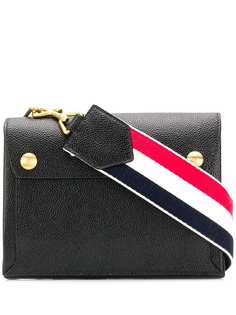 Thom Browne сумка-мессенджер с ремнем в полоску RWB