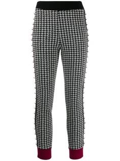 Just Cavalli легинсы с кольцами в ломаную клетку