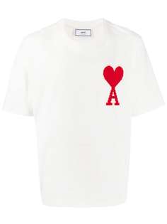 Ami Paris футболка с нашивкой-логотипом