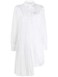 Off-White платье-рубашка с логотипом на спине
