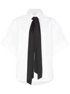 Givenchy рубашка с короткими рукавами и завязками