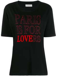 Sandro Paris футболка с надписью Paris is for Lovers