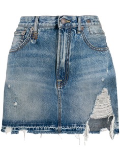 R13 джинсовая юбка мини