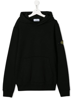 Stone Island Junior худи с нашивкой-логотипом